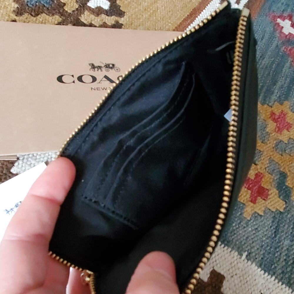 COACH Pacman Game Over Corner Zip Small Wristlet - Picture 4 of 4